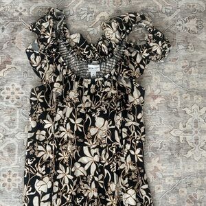 Ava & Viv Black and Cream Floral Dress
